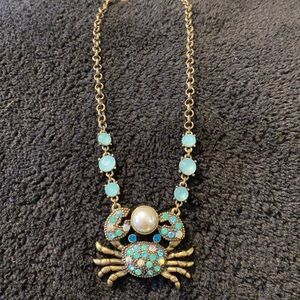 Betsy Johnson crab necklace.